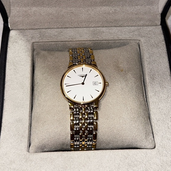 Longines two-tone white dial Les Grandes classic watch - Picture 2 of 7